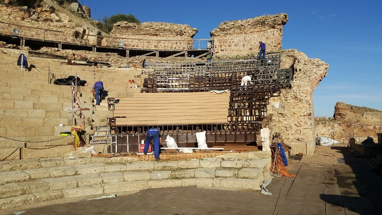 Trabajos de restauración conmemorativos Hermanos Pozos